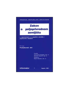 ZAKON O POLJOPRIVREDNOM ZEMLJIŠTU